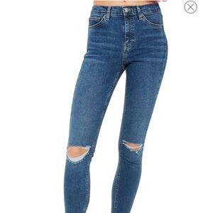 Topshop Moto Jaime Distressed Skinny Jeans